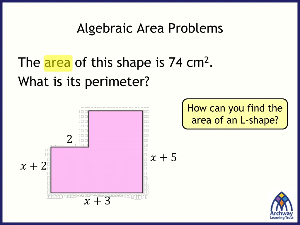 algebraic area problems