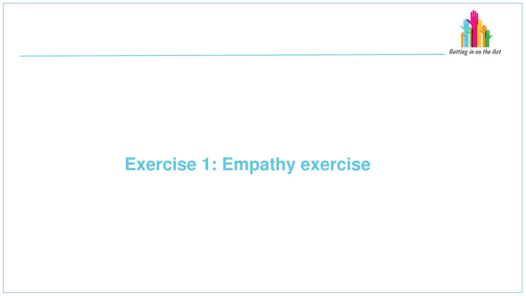exercise 1 empathy exercise