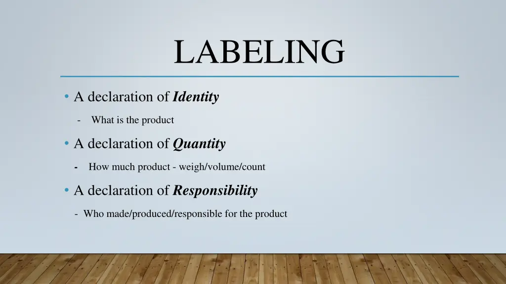 labeling 1