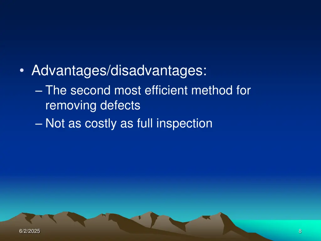 advantages disadvantages the second most