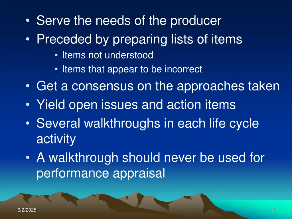 serve the needs of the producer preceded