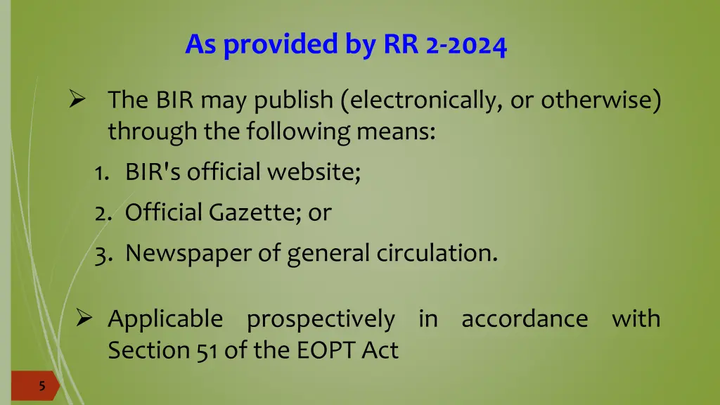 as provided by rr 2 2024