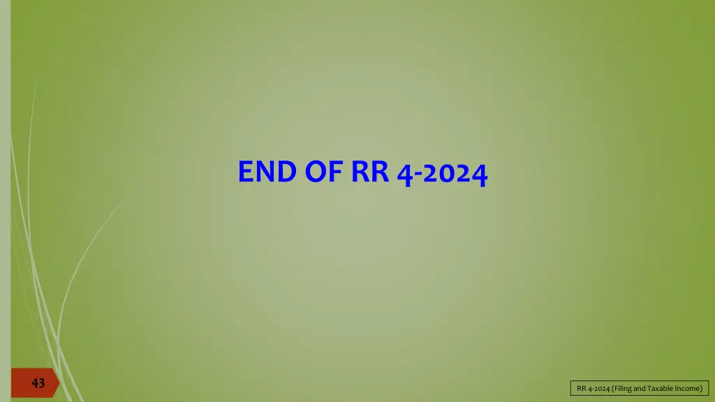 end of rr 4 2024