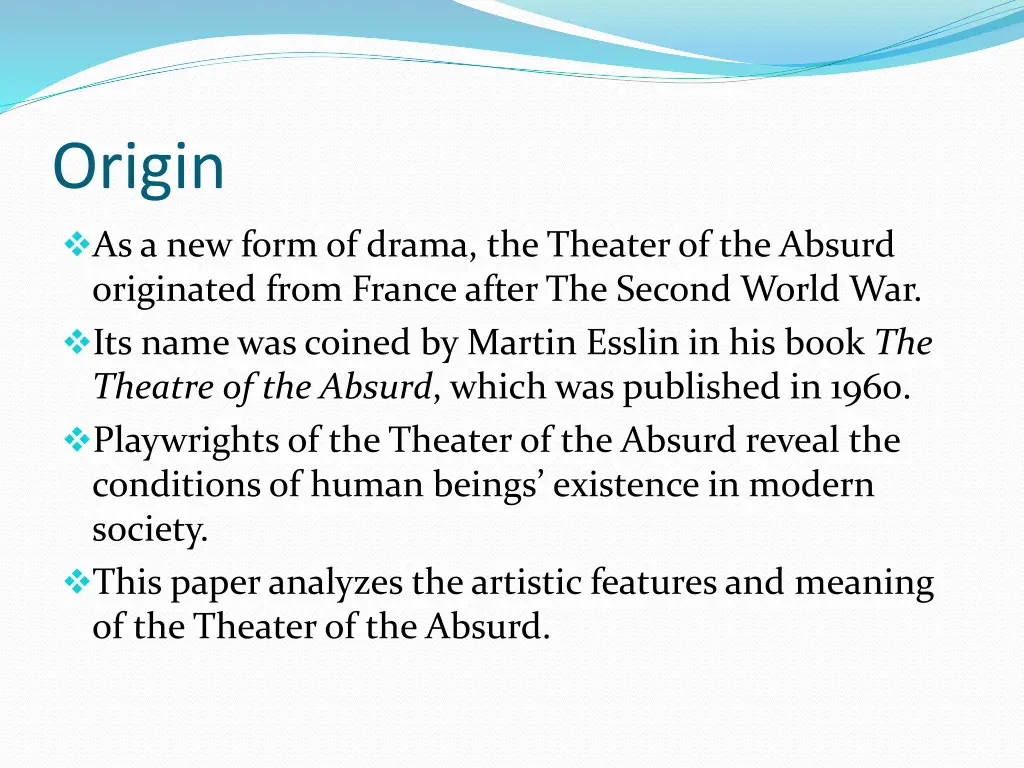 origin