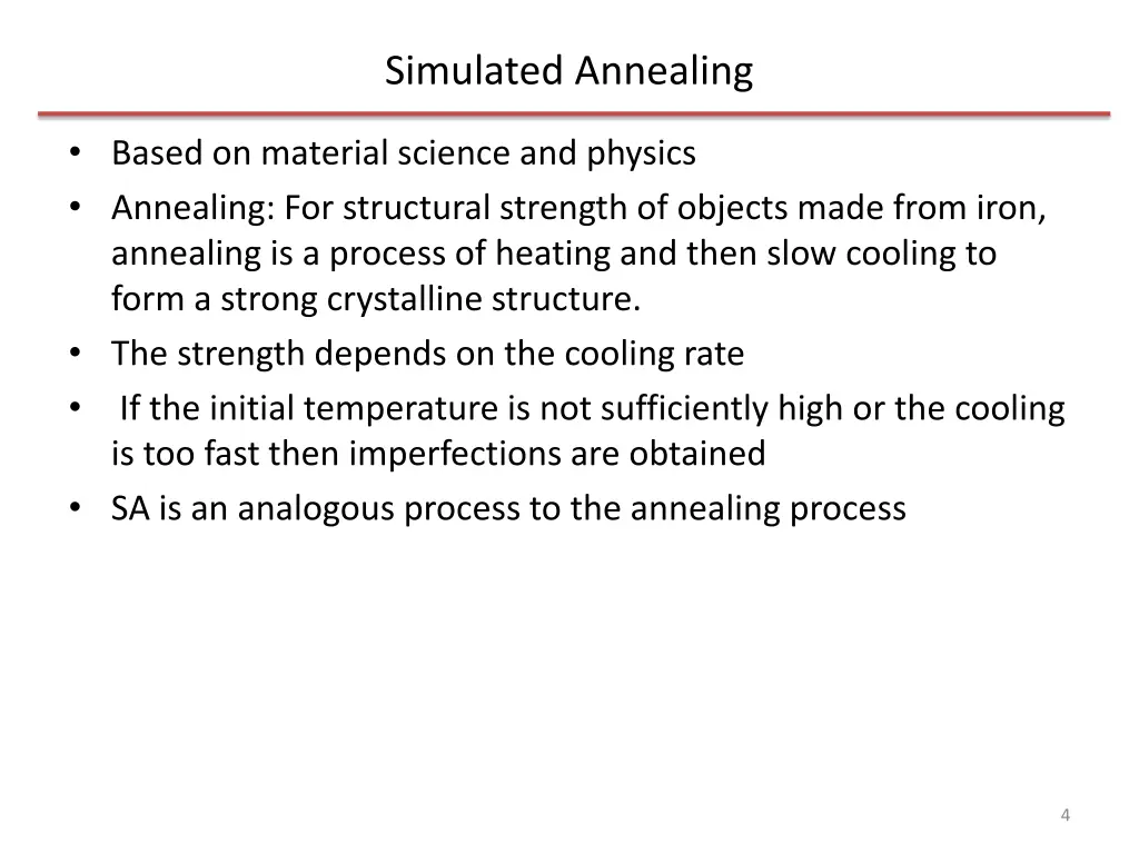 simulated annealing