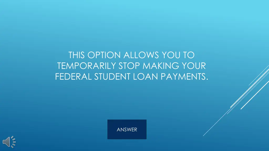 this option allows you to temporarily stop making