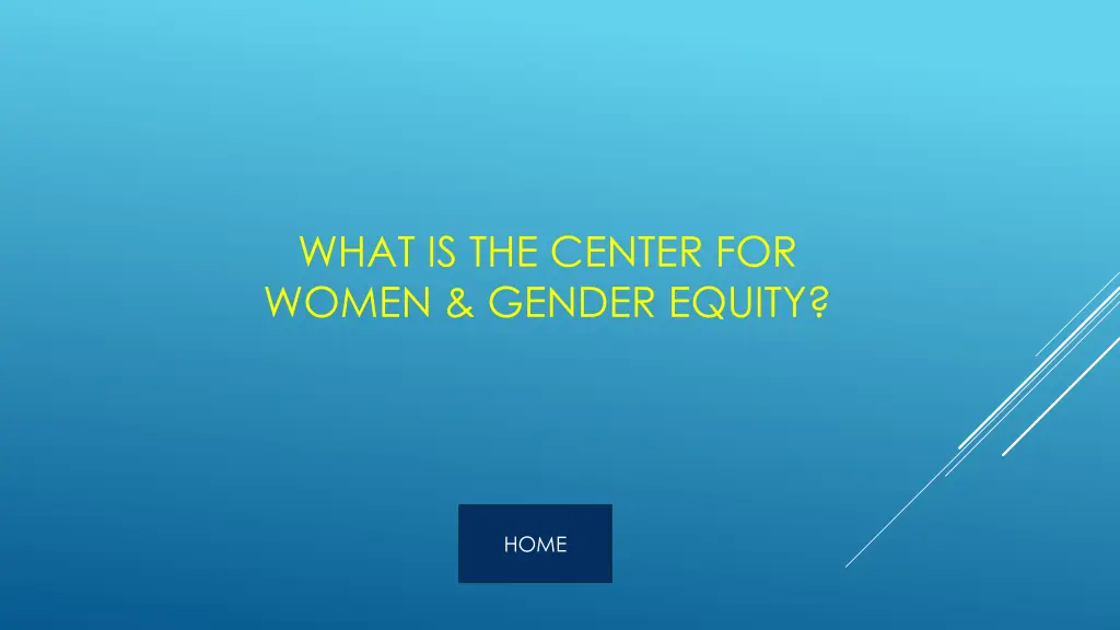 what is the center for women gender equity