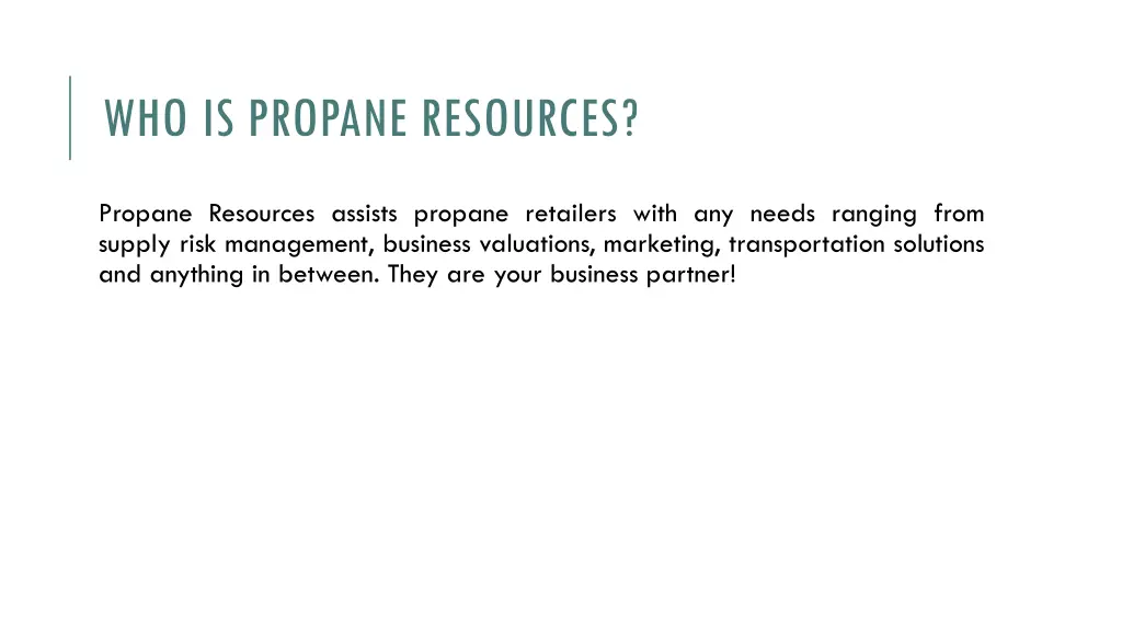 who is propane resources