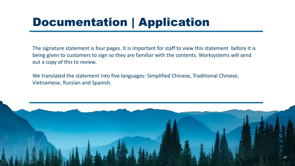 documentation application 1