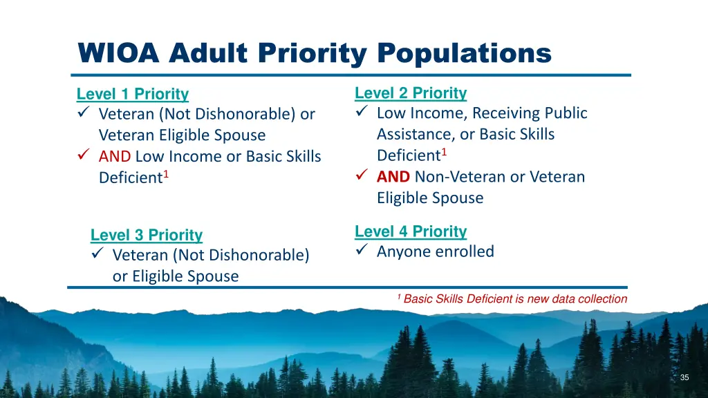 wioa adult priority populations 1
