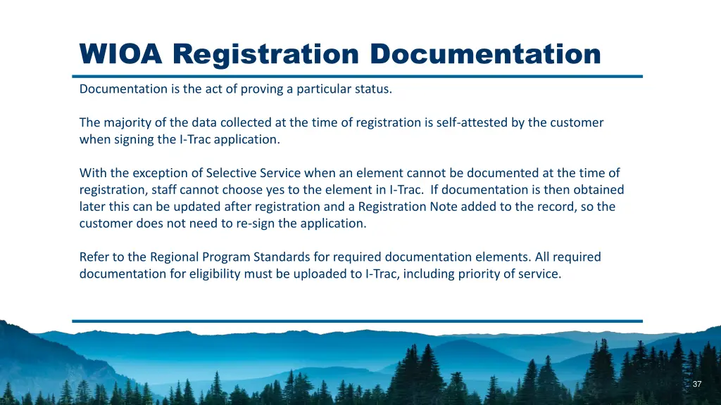 wioa registration documentation