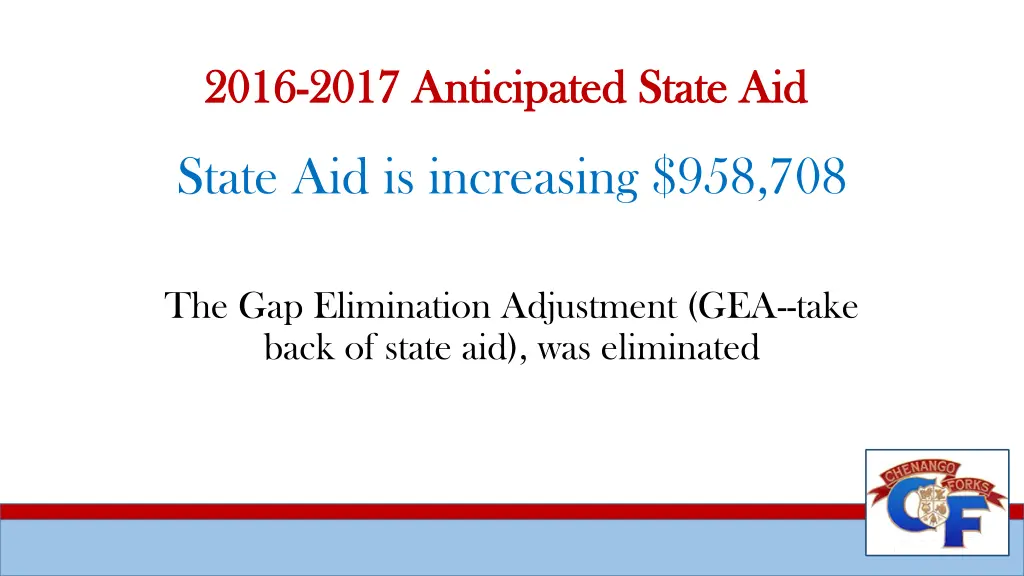 2016 2016 2017 anticipated state aid 2017