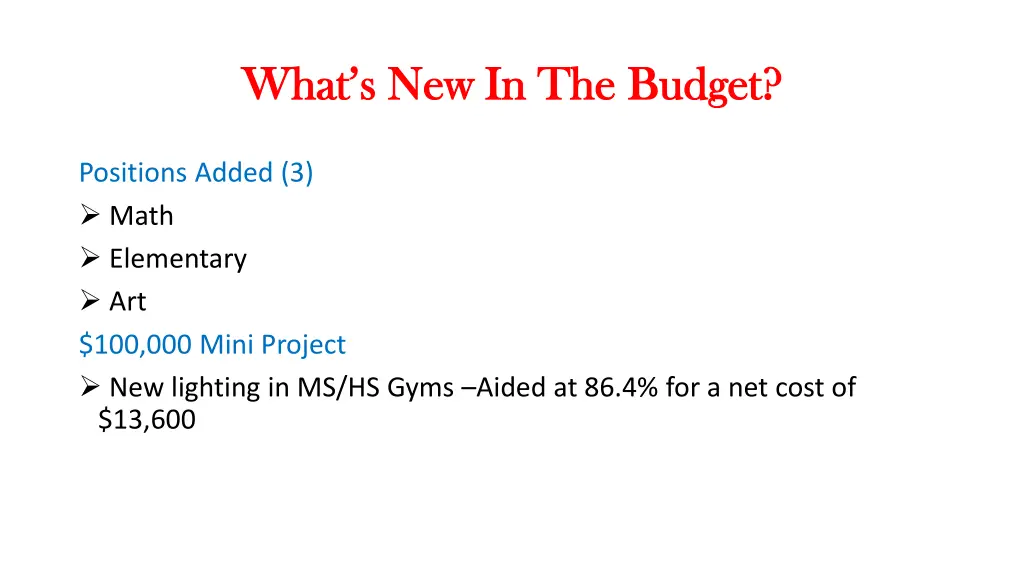 what s new in the budget what s new in the budget