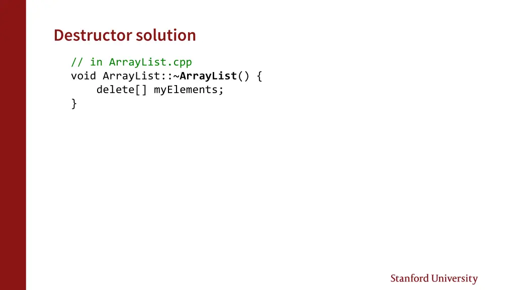 destructor solution