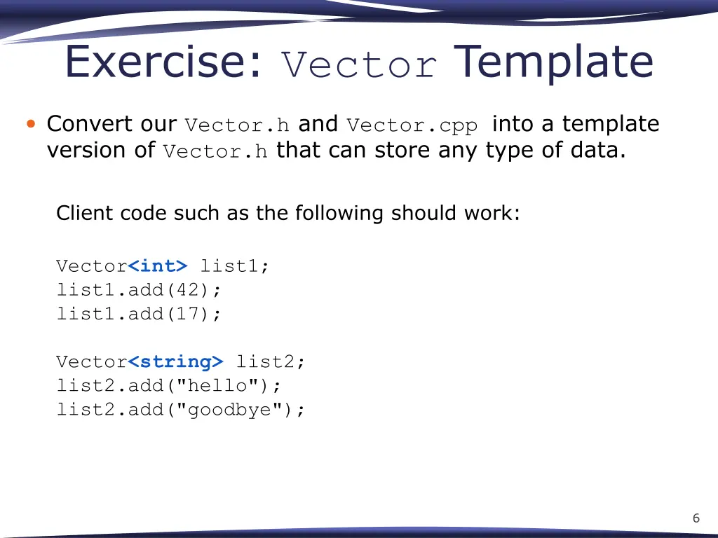exercise vector template