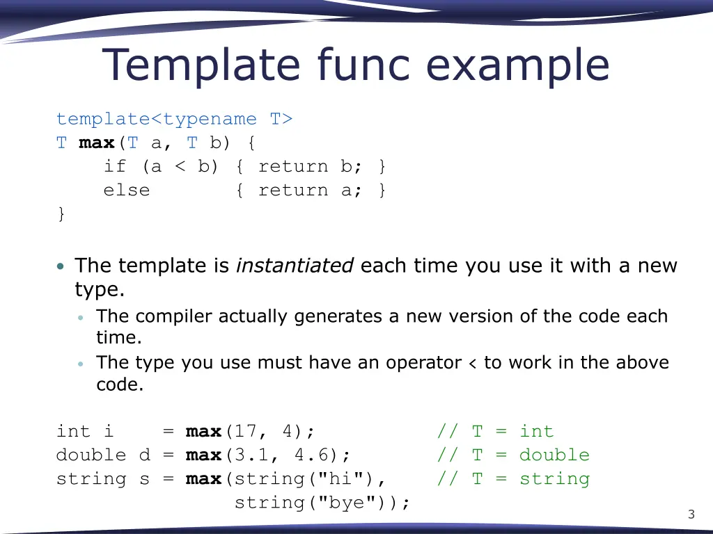 template func example