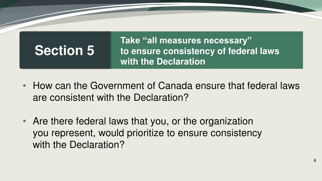 take all measures necessary to ensure consistency