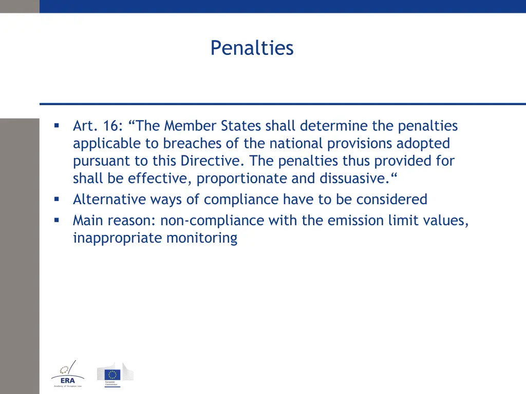 penalties