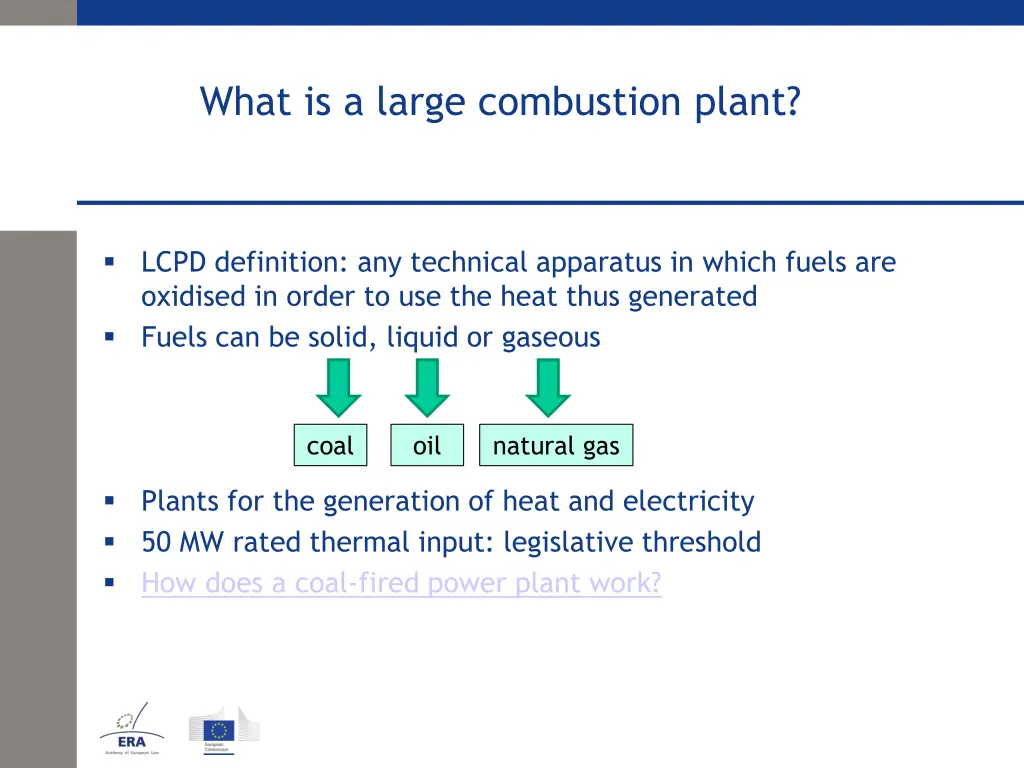 what is a large combustion plant