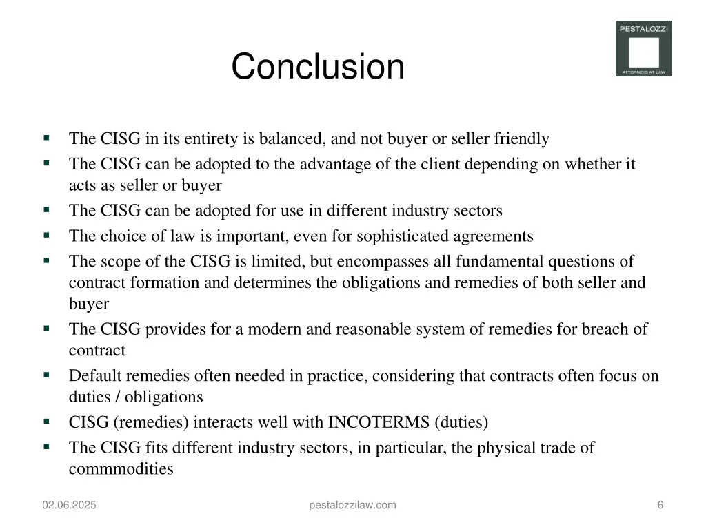 conclusion