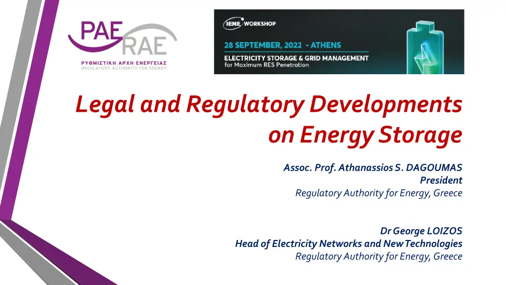 legal and regulatory developments on energy