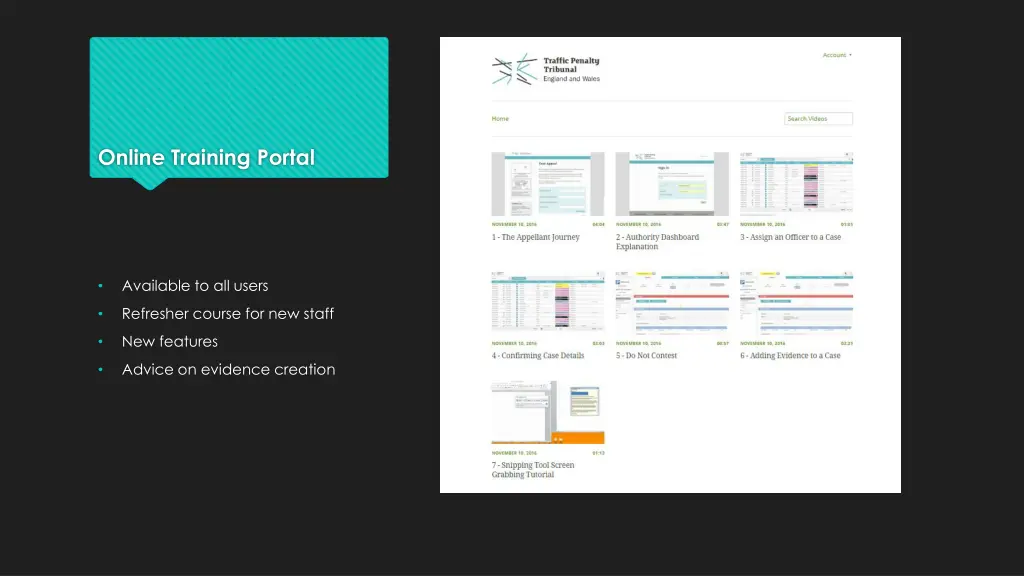 online training portal