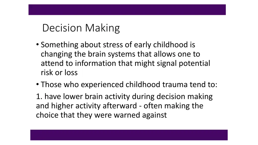 decision making