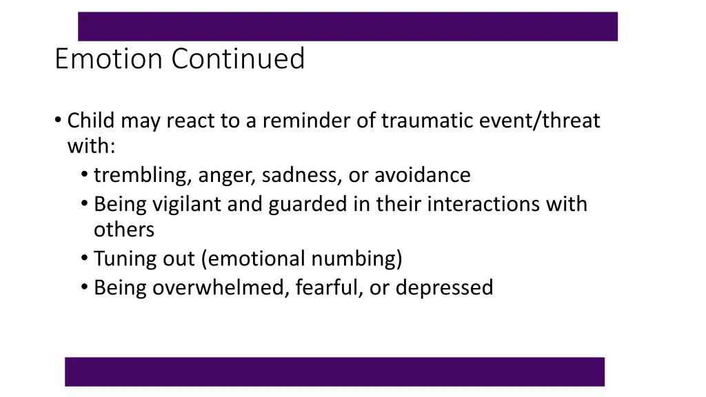 emotion continued