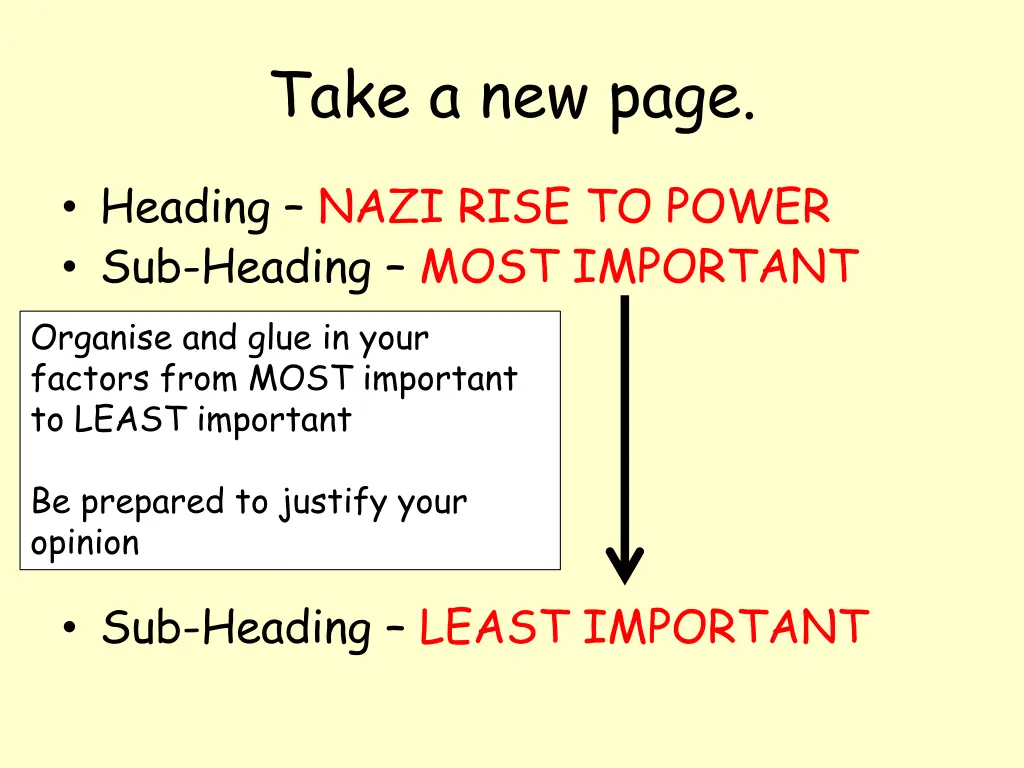 take a new page