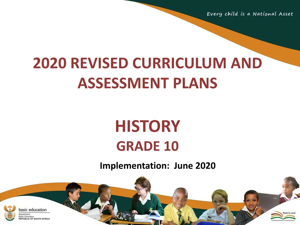 2020 revised curriculum and assessment plans