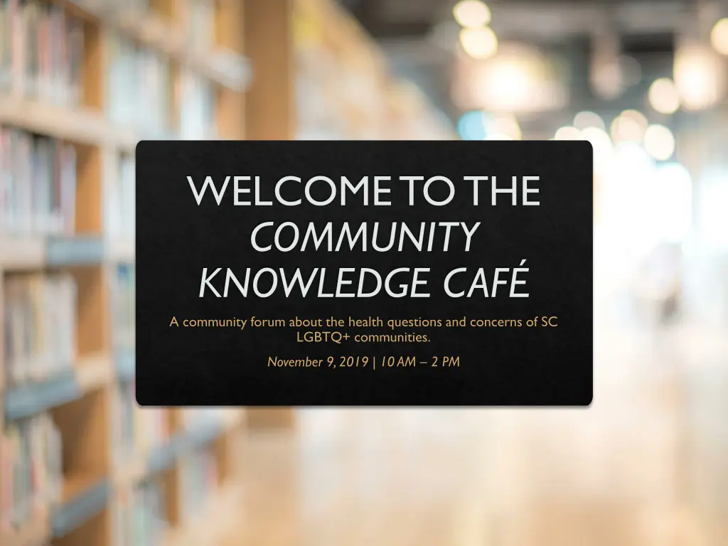 welcome to the community knowledge