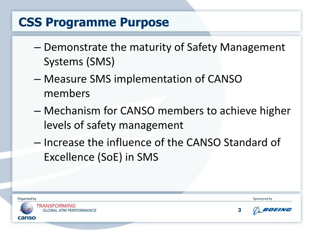 css programme purpose