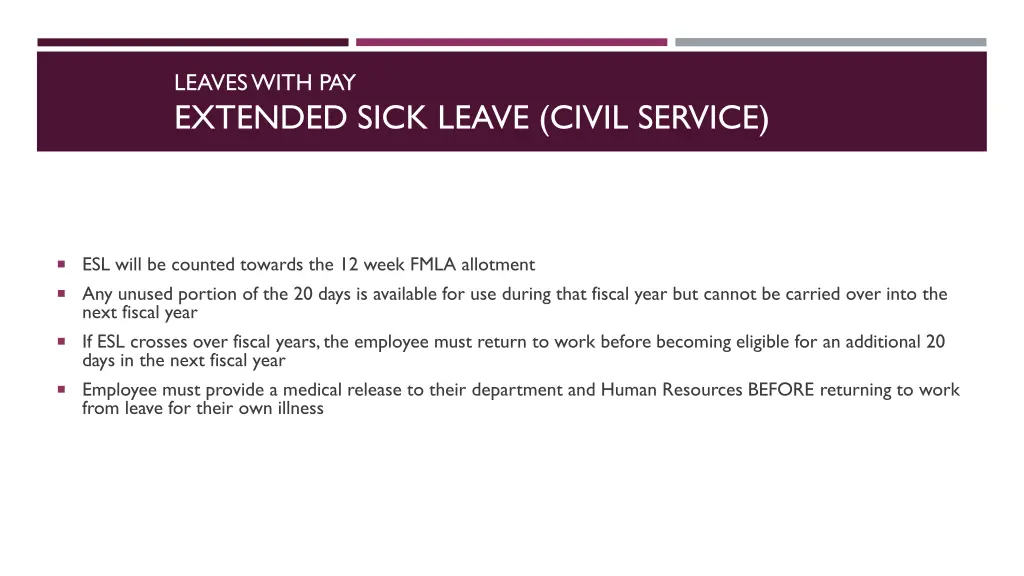 leaves with pay extended sick leave civil service 1