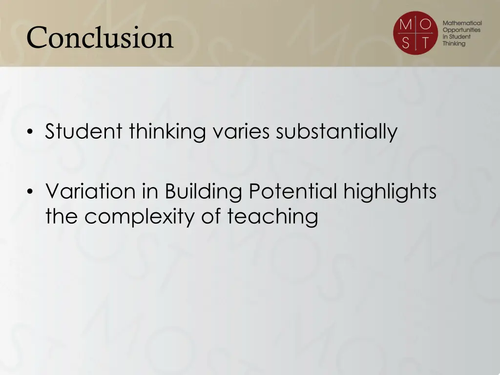 conclusion