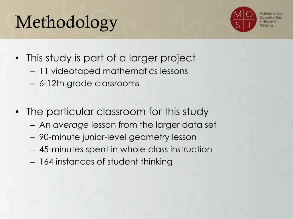 methodology