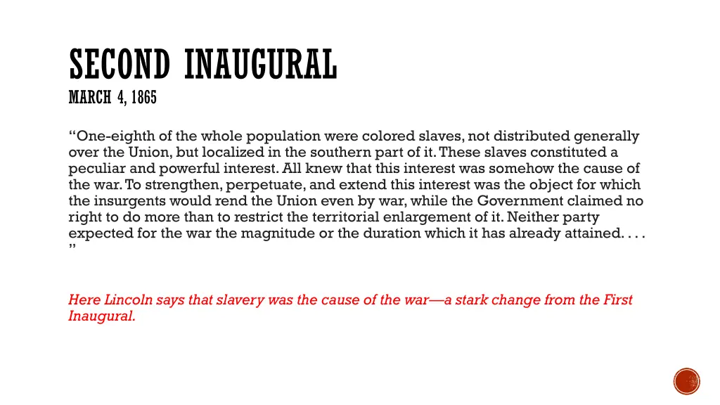 second inaugural march 4 1865 1