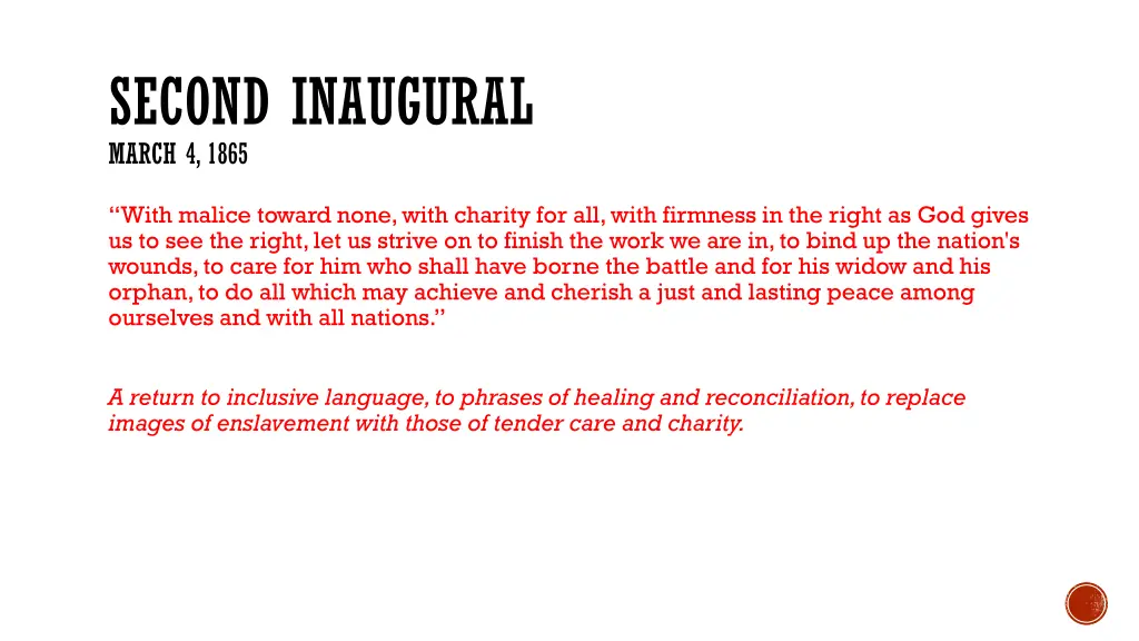 second inaugural march 4 1865 4