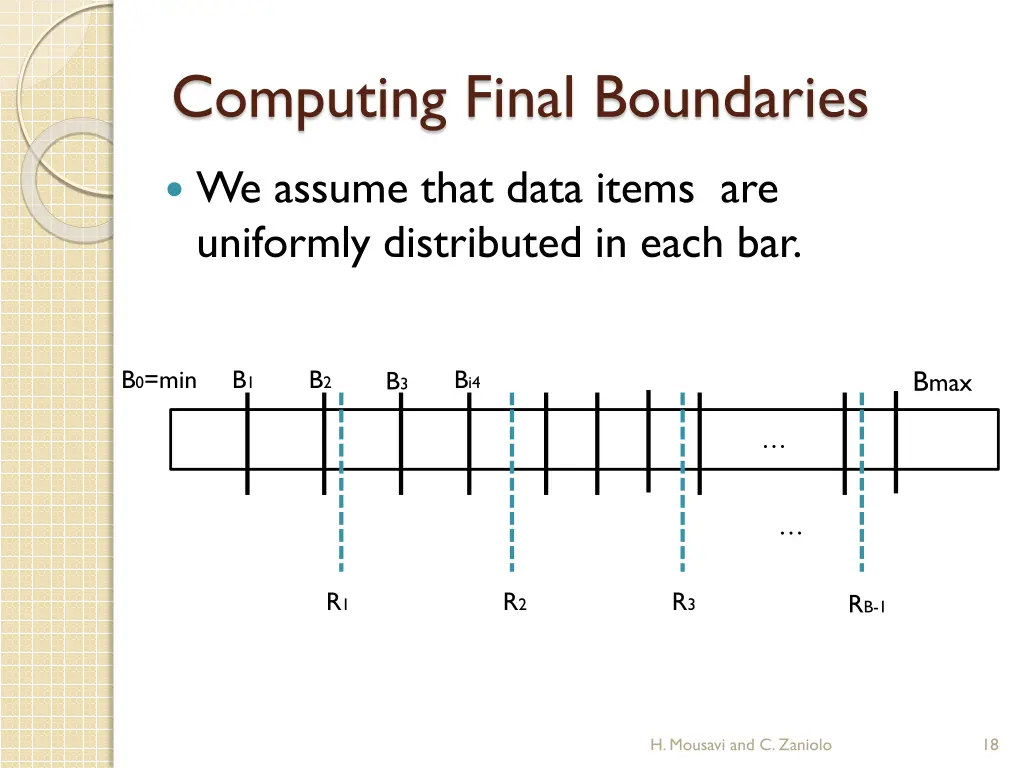 computing final boundaries