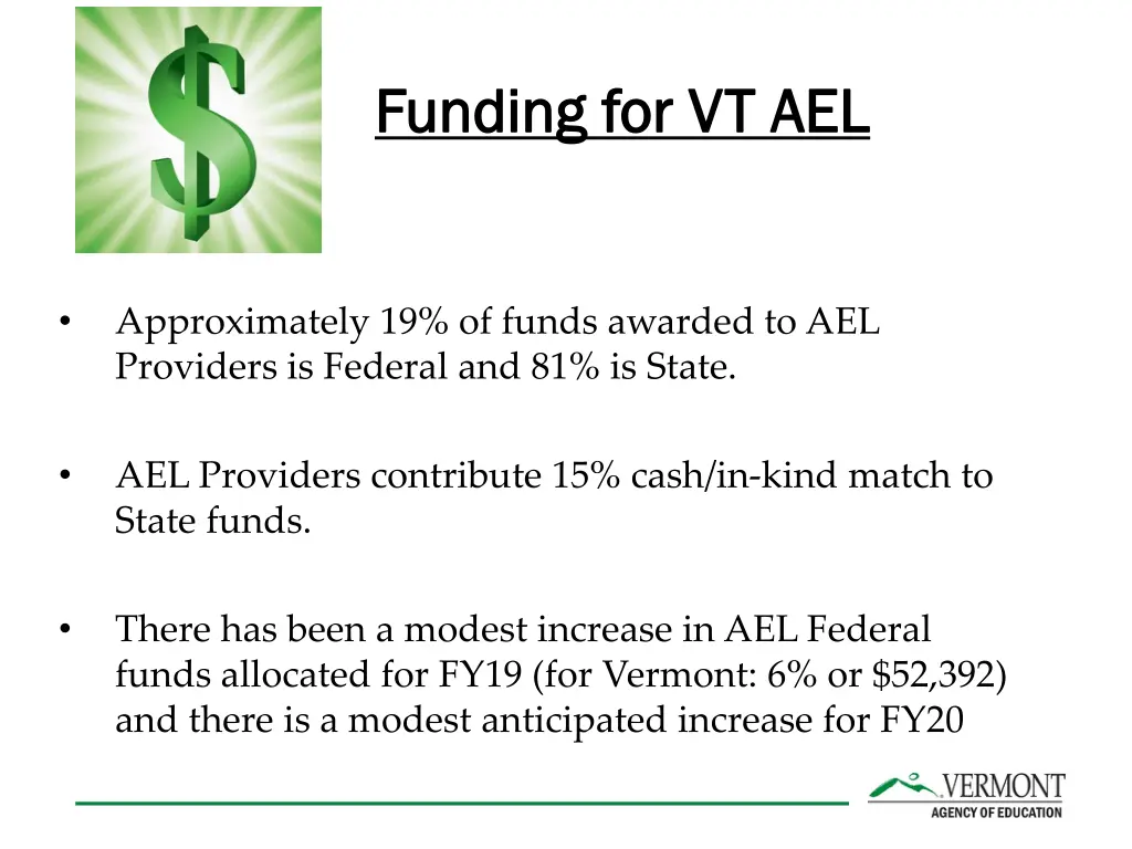 funding funding for