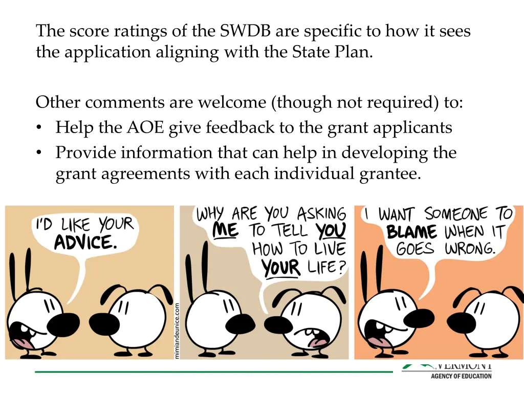 the score ratings of the swdb are specific