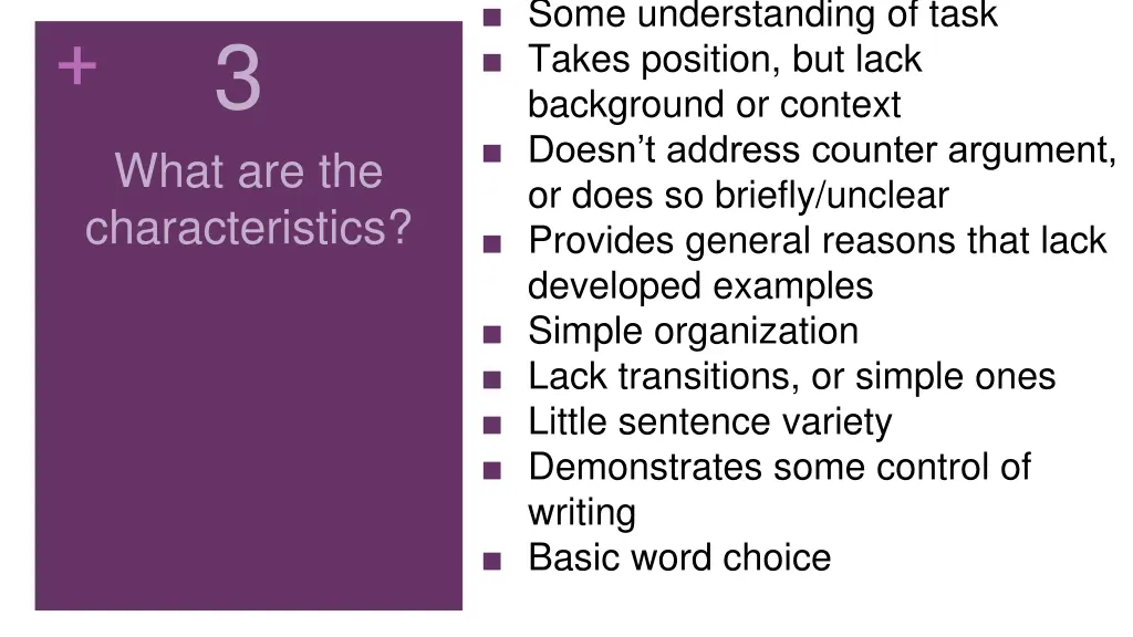 some understanding of task takes position