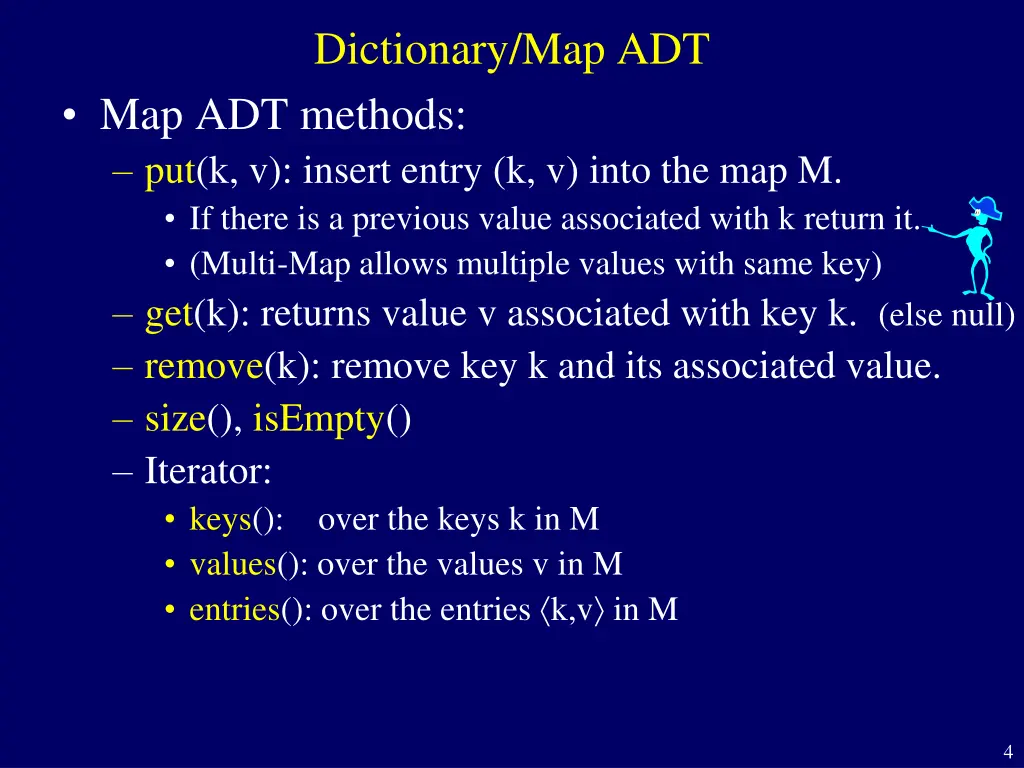 dictionary map adt