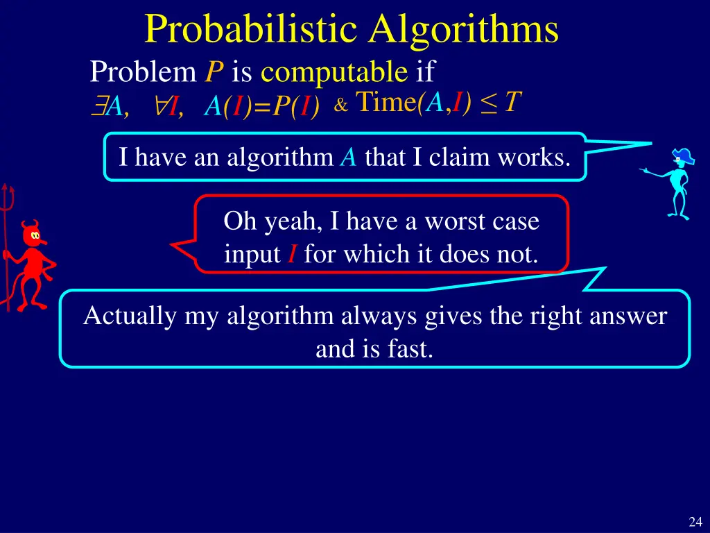 probabilistic algorithms problem p is computable