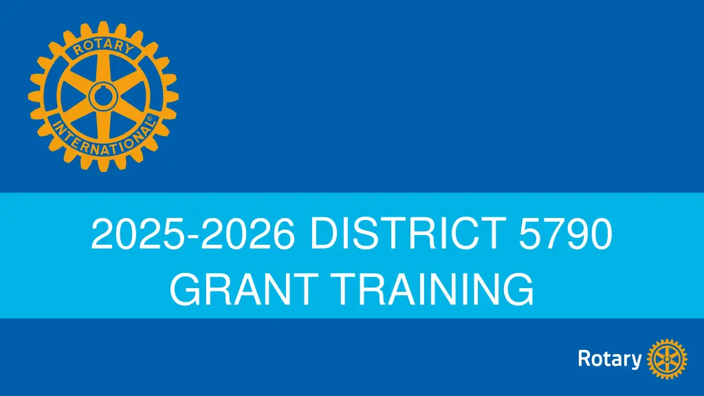 2025 2026 district 5790 grant training