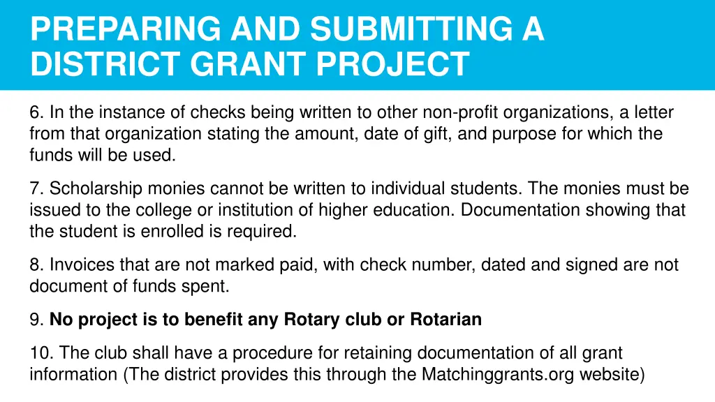 preparing and submitting a district grant project 1