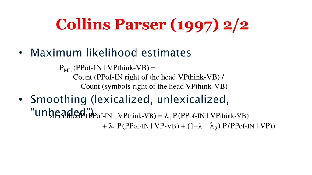collins parser 1997 2 2