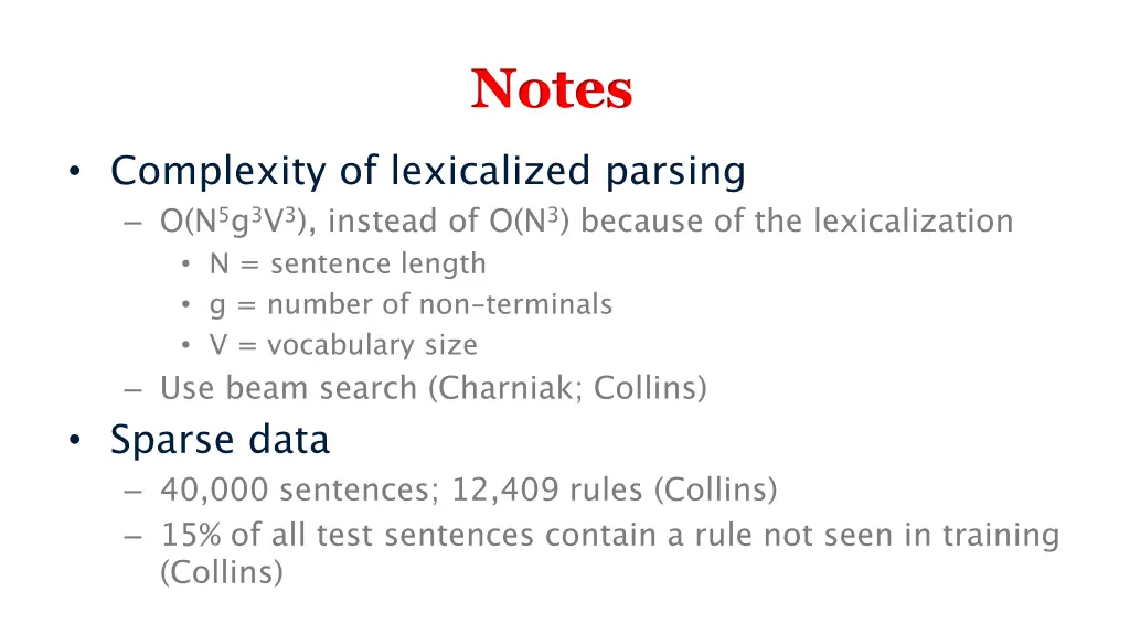 notes