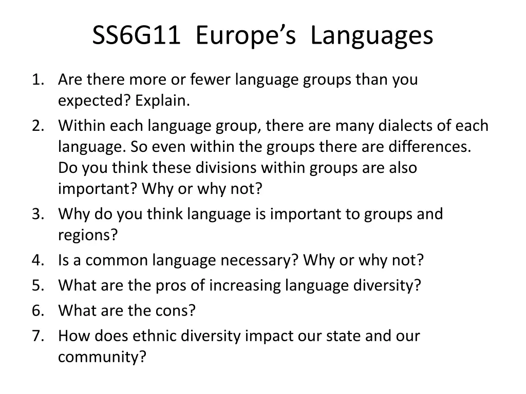 ss6g11 europe s languages