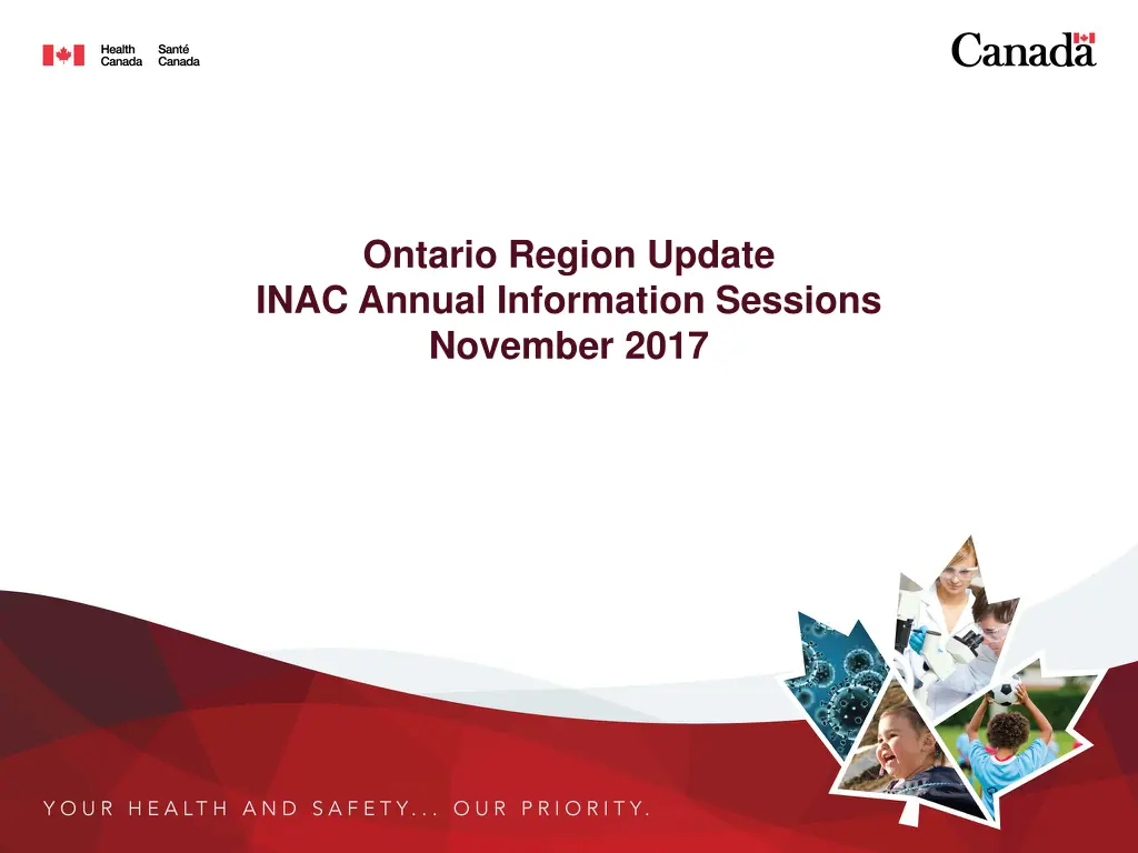 ontario region update inac annual information