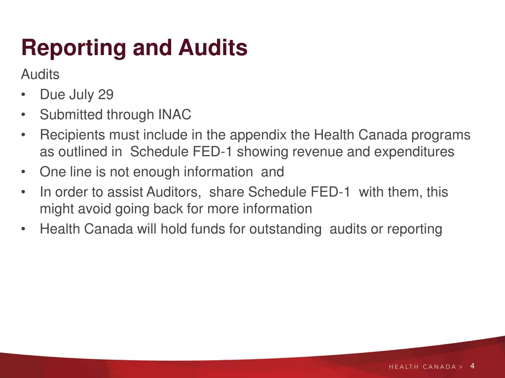 reporting and audits audits due july 29 submitted